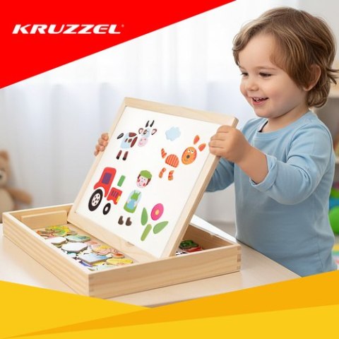 Tablica edukacyjna dwustronna Kruzzel 25637