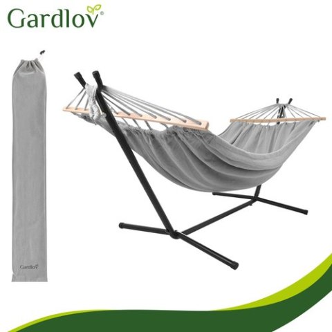 Hamak ogrodowy 200x150cm Gardlov ze stelażem 27293
