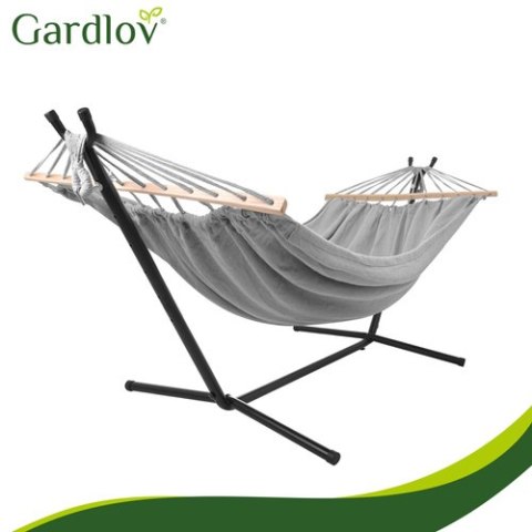 Hamak ogrodowy 200x150cm Gardlov ze stelażem 27293