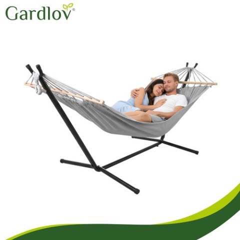 Hamak ogrodowy 200x150cm Gardlov ze stelażem 27293