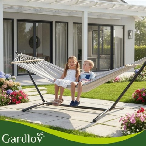 Hamak ogrodowy 200x150cm Gardlov ze stelażem 27293