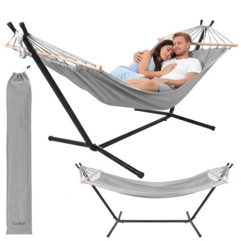 Hamak ogrodowy 200x150cm Gardlov ze stelażem 27293