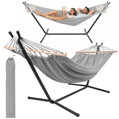 Hamak ogrodowy 200x150cm Gardlov ze stelażem 27293