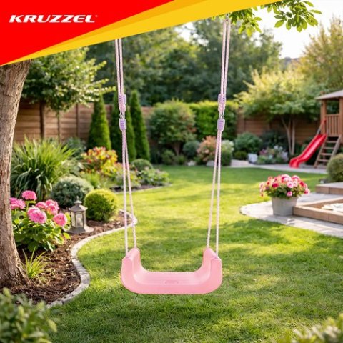 Huśtawka dla dzieci 3w1 pastelowa Kruzzel