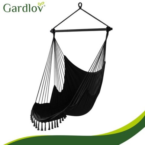 Huśtawka - fotel wiszący 210cm czarny Gardlov