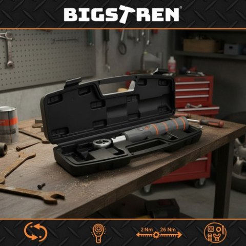 Klucz dynamometryczny 1/4 2-26NM Bigstren 27087