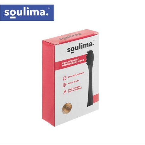 Końcówka do szczoteczki czarna 2szt. Soulima 26932