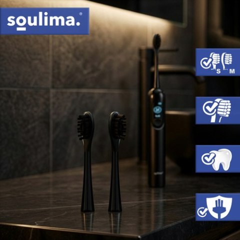 Końcówka do szczoteczki czarna 2szt. Soulima 26932