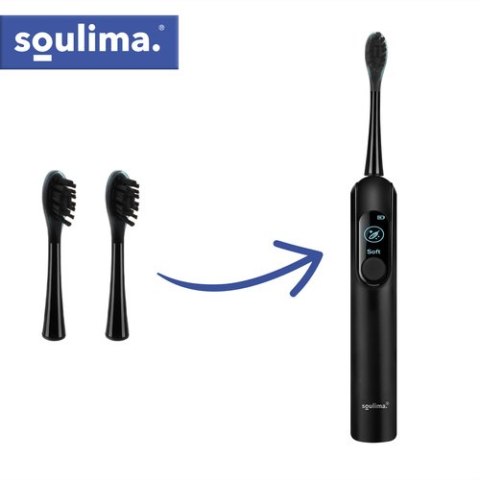 Końcówka do szczoteczki czarna 2szt. Soulima 26932