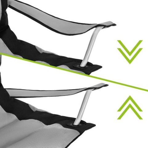 Krzesło wędkarskie czarno-szare Trizand