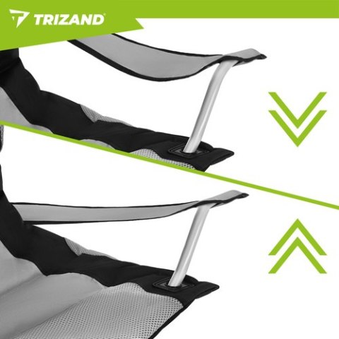 Krzesło wędkarskie czarno-szare Trizand