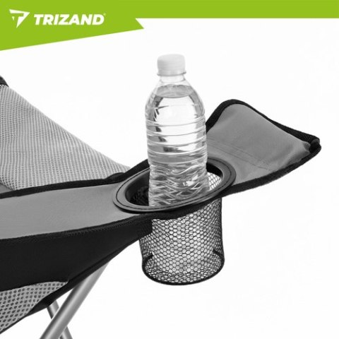 Krzesło wędkarskie czarno-szare Trizand