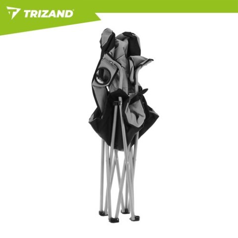 Krzesło wędkarskie czarno-szare Trizand