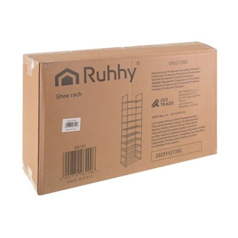 Półka na buty 10 poziomowa 45x30x174cm Ruhhy