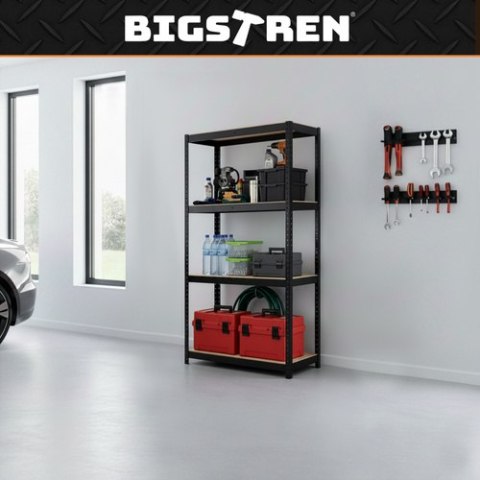 Regał magazynowy - czarny 150x75x30 Bigstren