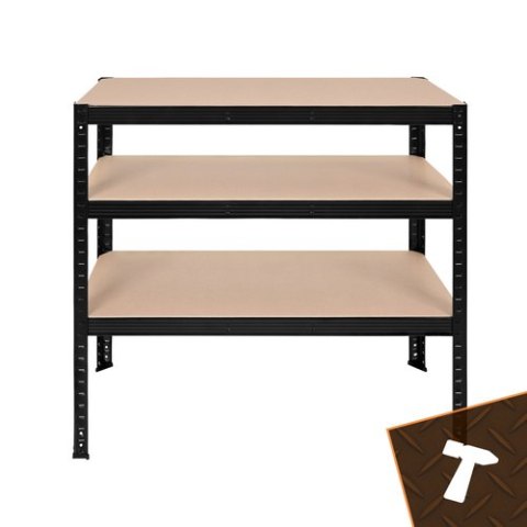 Regał magazynowy - czarny 180x90x40 Bigstren