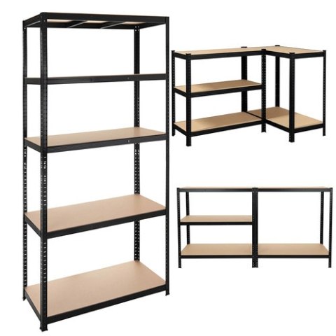 Regał magazynowy - czarny 220x100x45 Bigstren