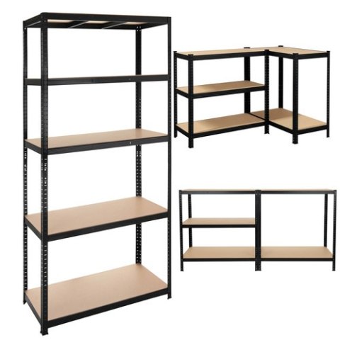 Regał magazynowy - czarny 220x100x45 Bigstren