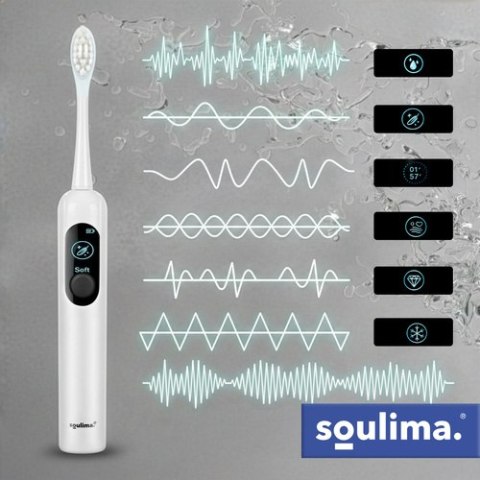 Szczoteczka soniczna do zębów biała Soulima 26850