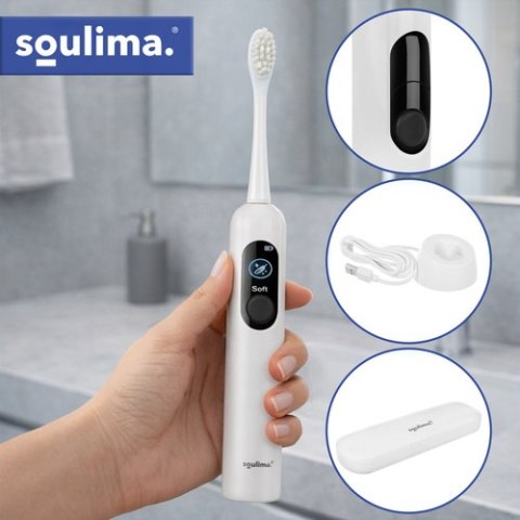 Szczoteczka soniczna do zębów biała Soulima 26850