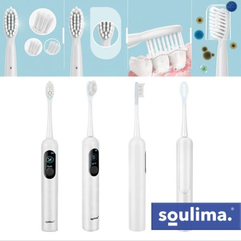Szczoteczka soniczna do zębów biała Soulima 26850