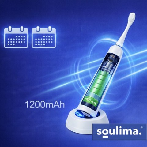 Szczoteczka soniczna do zębów biała Soulima 26850