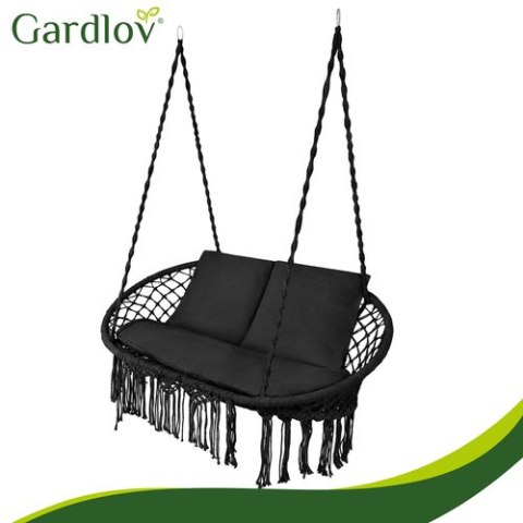 Huśtawka bocianie gniazdo podwójna czarna Gardlov