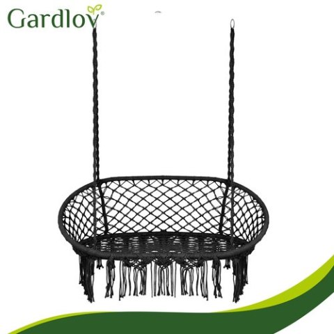 Huśtawka bocianie gniazdo podwójna czarna Gardlov