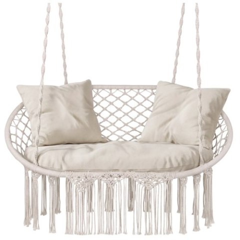 Huśtawka bocianie gniazdo podwójna kremowa Gardlov