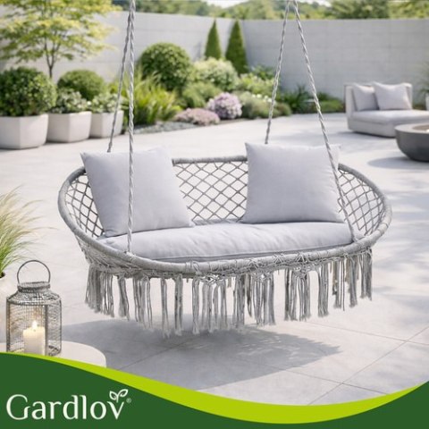 Huśtawka bocianie gniazdo podwójna szara Gardlov