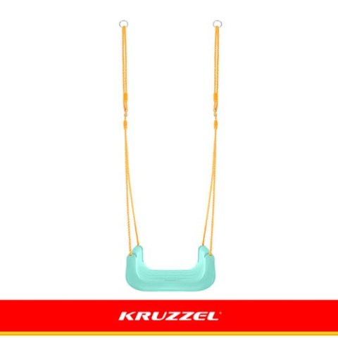 Huśtawka dla dzieci 3w1 kremowo-turkusowa Kruzzel