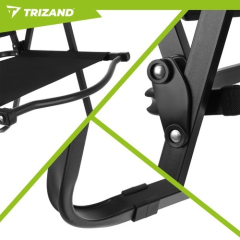 Krzesło ogrodowe 54x56x79cm czarne Trizand