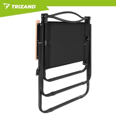 Krzesło ogrodowe 54x56x79cm czarne Trizand