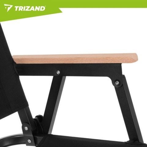 Krzesło ogrodowe 54x56x79cm czarne Trizand