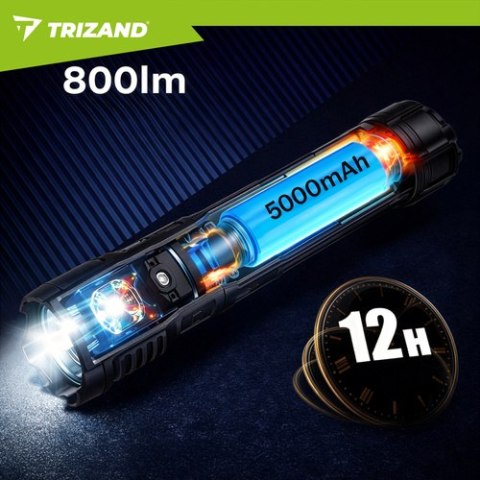 Latarka taktyczna 800lm Trizand 26950