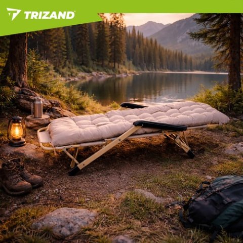 Leżak ogrodowy składany 60x177x30cm Trizand