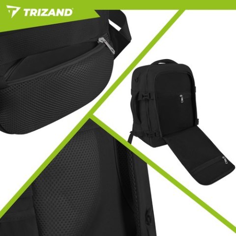 Plecak turystyczny 40x25x20cm czarny Trizand