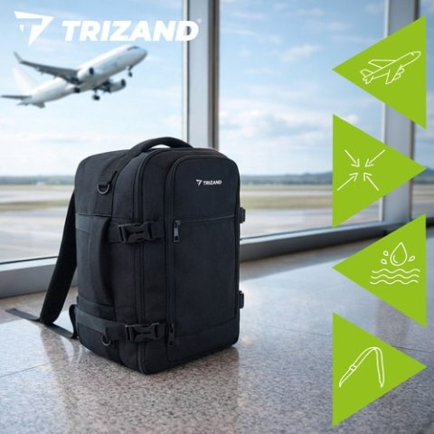 Plecak turystyczny 40x25x20cm czarny Trizand