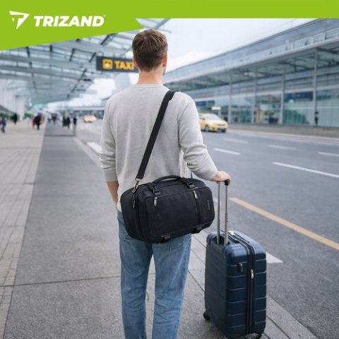 Plecak turystyczny 40x25x20cm czarny Trizand
