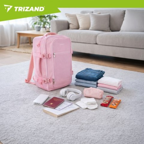 Plecak turystyczny 40x25x20cm różowy Trizand