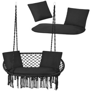 Poduszka na huśtawkę podwójną- czarna Gardlov