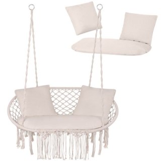 Poduszka na huśtawkę podwójną- kremowa Gardlov