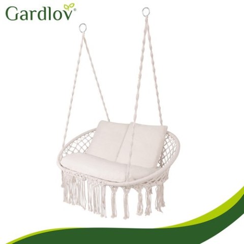 Poduszka na huśtawkę podwójną- kremowa Gardlov