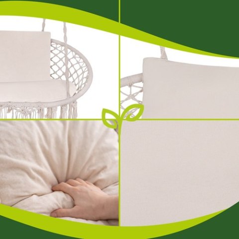 Poduszka na huśtawkę podwójną- kremowa Gardlov