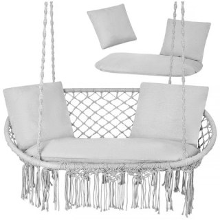 Poduszka na huśtawkę podwójną- szara Gardlov