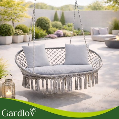 Poduszka na huśtawkę podwójną- szara Gardlov