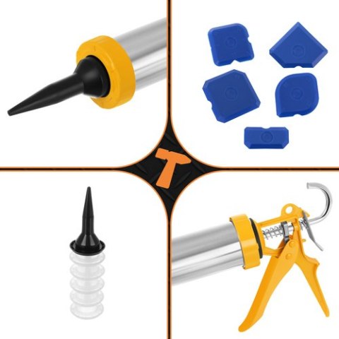 Wyciskacz/pistolet do silikonu 600ml Bigstren