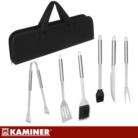 Zestaw przyborów do grilla - 6 szt. Kaminer 27178