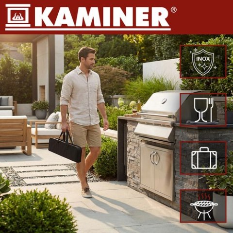 Zestaw przyborów do grilla - 9 szt. Kaminer 27184