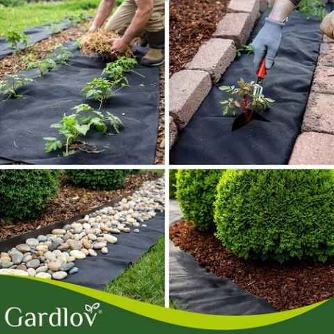 Agrowłóknina czarna 1,6x20m 50g/m2 Gardlov